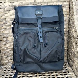Tumi Alpha Bravo London Roll Top Backpack.